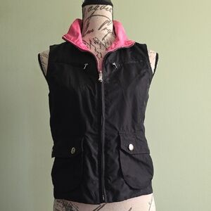Ralph Lauren Black Vest with Pink Accents